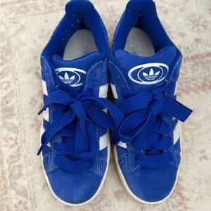 Adidas Kids Royal Blue and White Sneakers